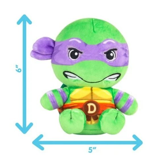 Club Mocchi Mocchi Teenage Mutant Ninja Turtles Donatello Junior 6-Inch Plush - Picture 2 of 8